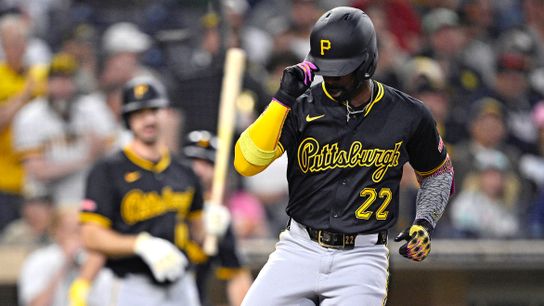 Pirates 5, Padres 0: Cutch backs up words taken in San Diego (Top story). Photo by GETTY